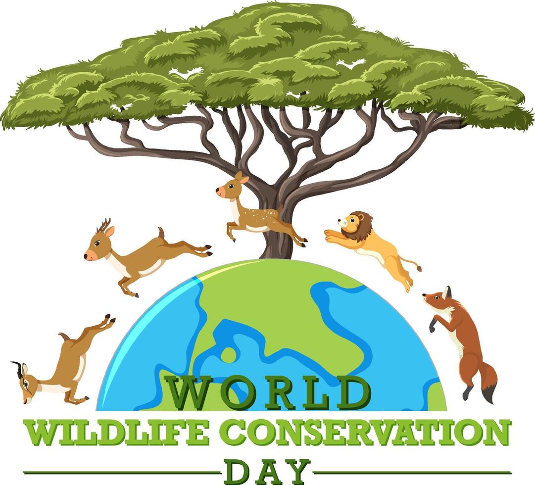 World Wildlife Conservation Day Poster Template 13321317 Vector Art at  Vecteezy