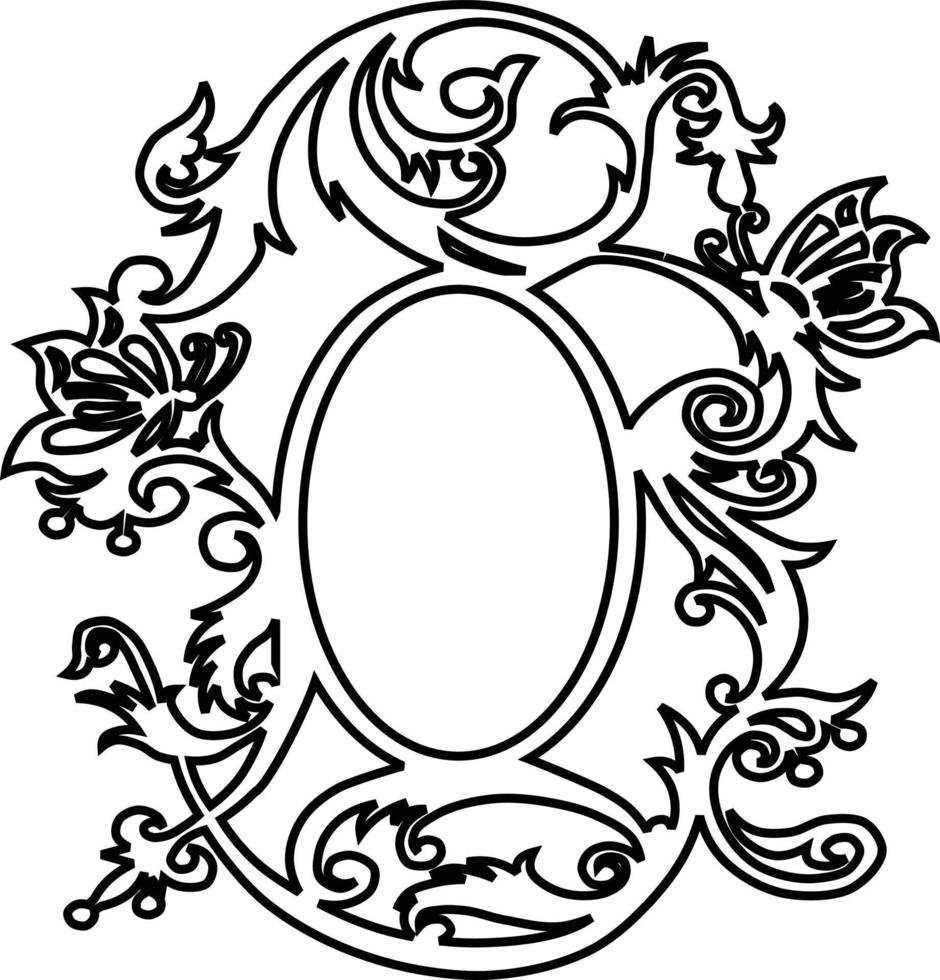 Arabesque design made on a white background vector