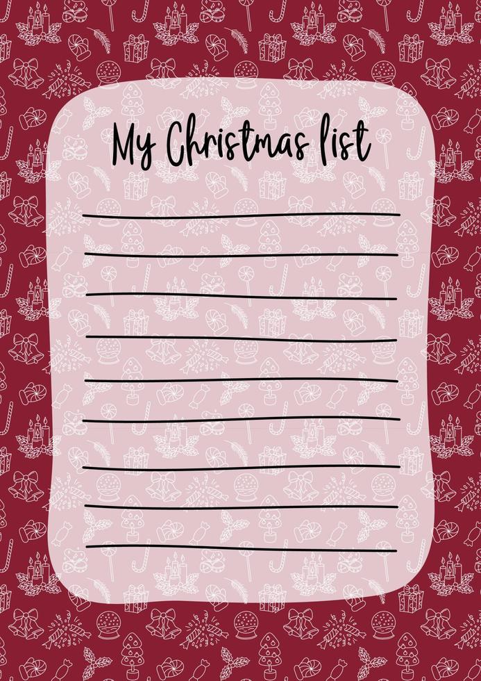 Christmas Wishlist Template Ppt Christmas Wishlist Template Ppt