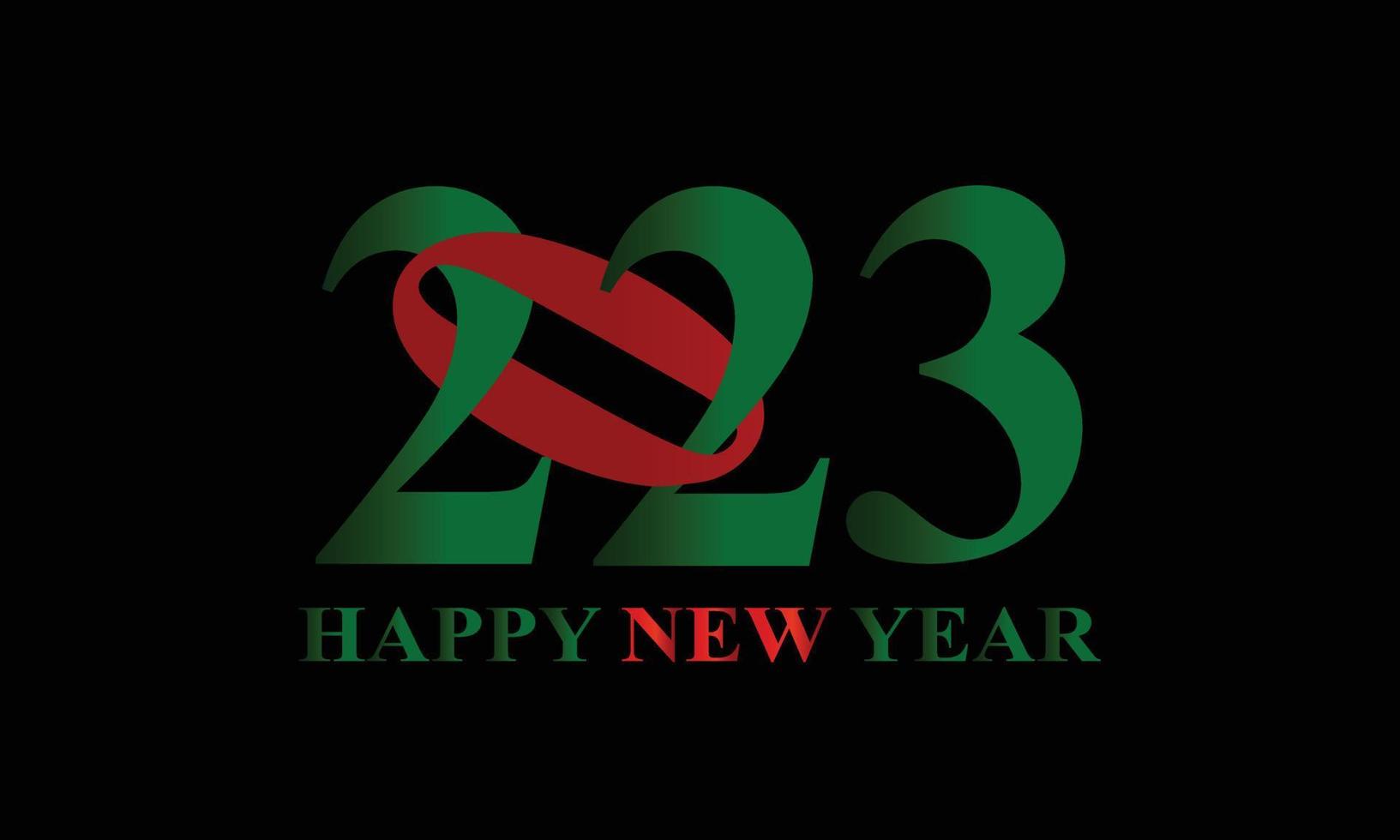 Happy new year 2023 vector