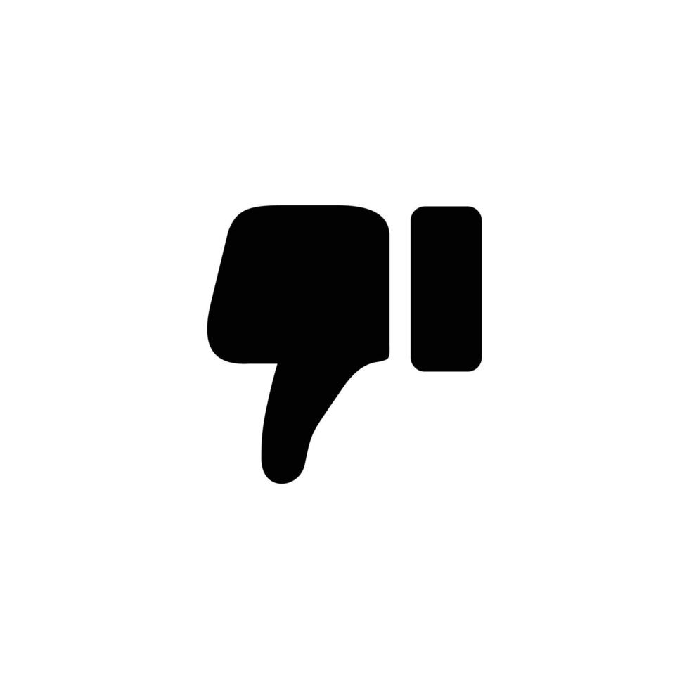 Thumb down icon. Dislike icon vector