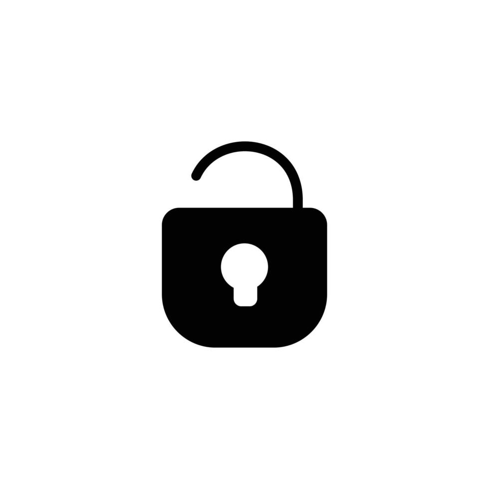 Unlock icon design vector illustration