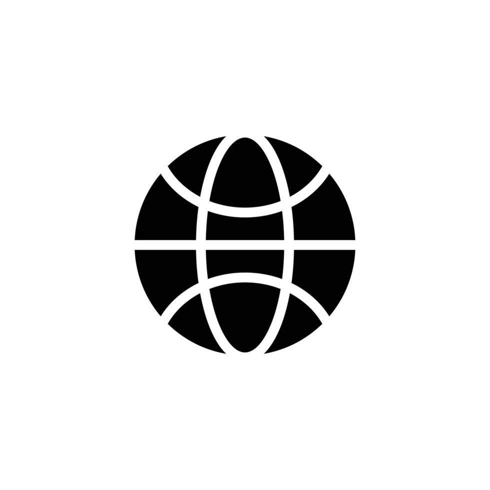 Globe icon vector. Internet icon vector