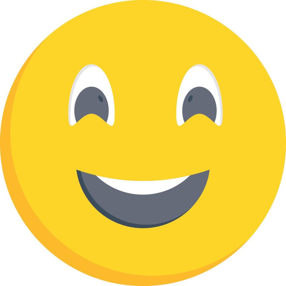 Premium Vector  Smile emoticon on yellow background