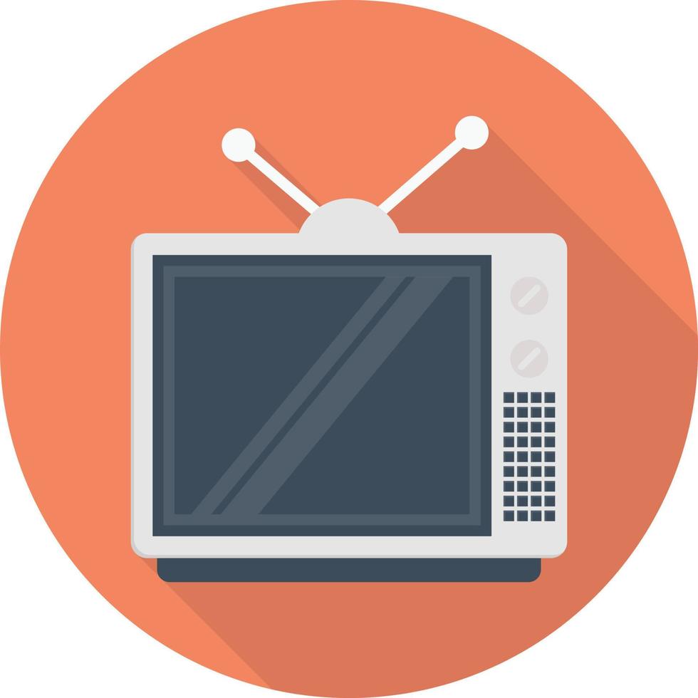 ilustración vectorial de televisión en un fondo. símbolos de calidad premium. iconos vectoriales para concepto y diseño gráfico. vector