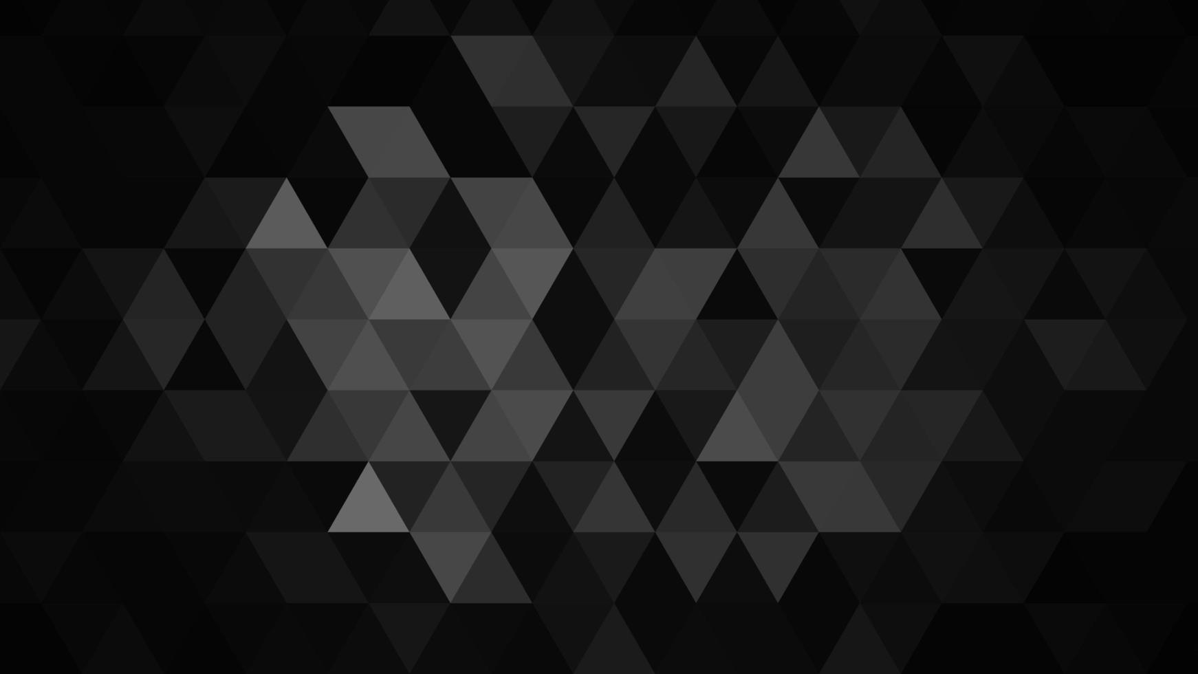 Black and white polygonal pattern Abstract geometric background Triangular mosaic, perfect for website, mobile, app, advertisement, social media photo