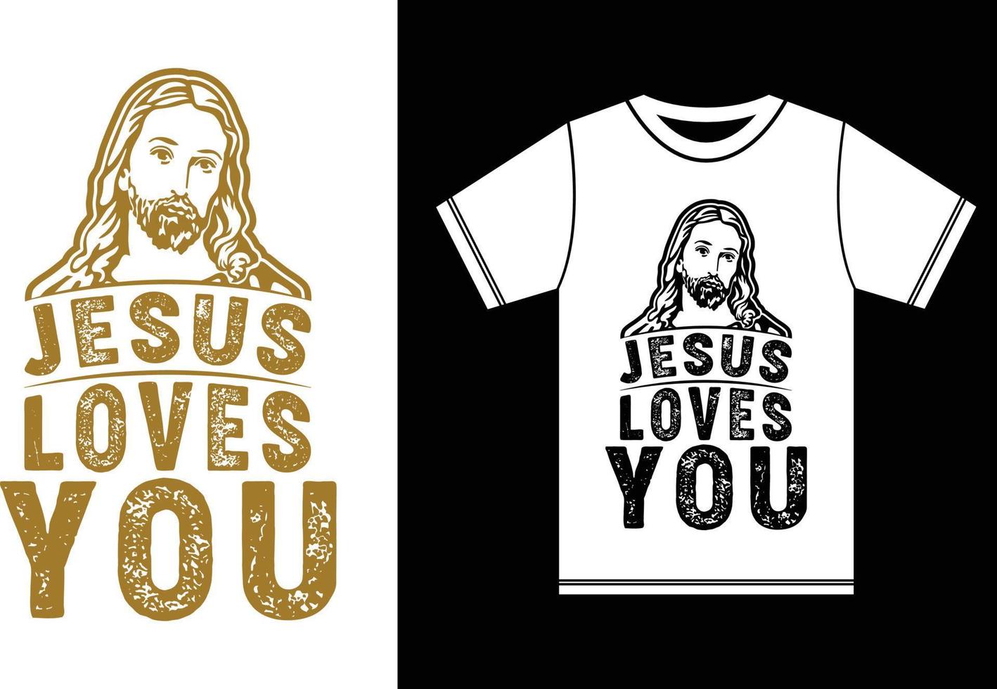 Jesus Lover T-shirt. Jesus Loves You. Christmas T-shirt Design.Typography Vector Design.