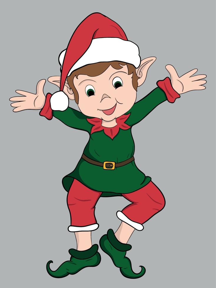 Christmas elf vector