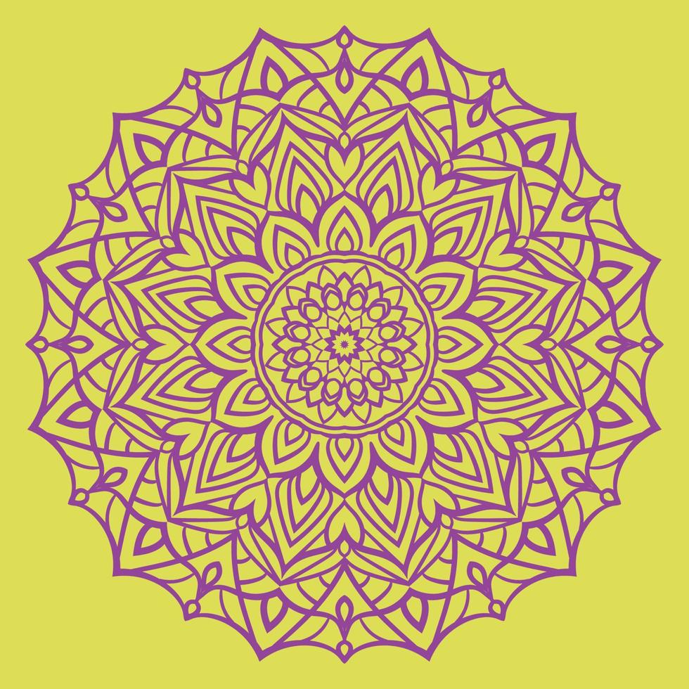 circular mandala pattern vector design element
