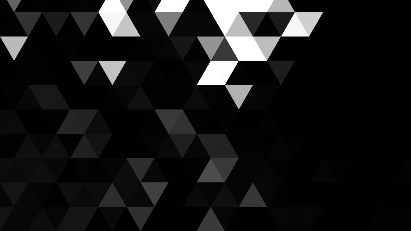 Black and white polygonal pattern Abstract geometric background Triangular mosaic, perfect for website, mobile, app, advertisement, social media photo