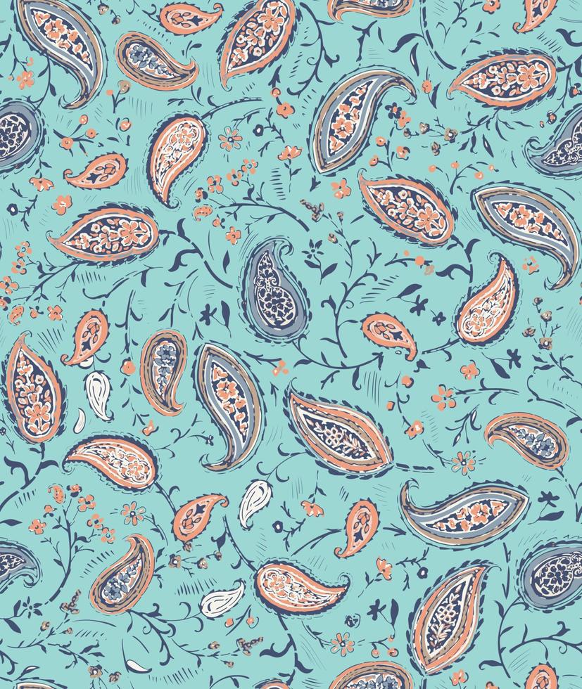 Seamless Floral Pattern in vector.Wild flowers, leaves, branches, candies repeat pattern design set.Handmade. Wallpaper, fabric or design of gift paper. vector