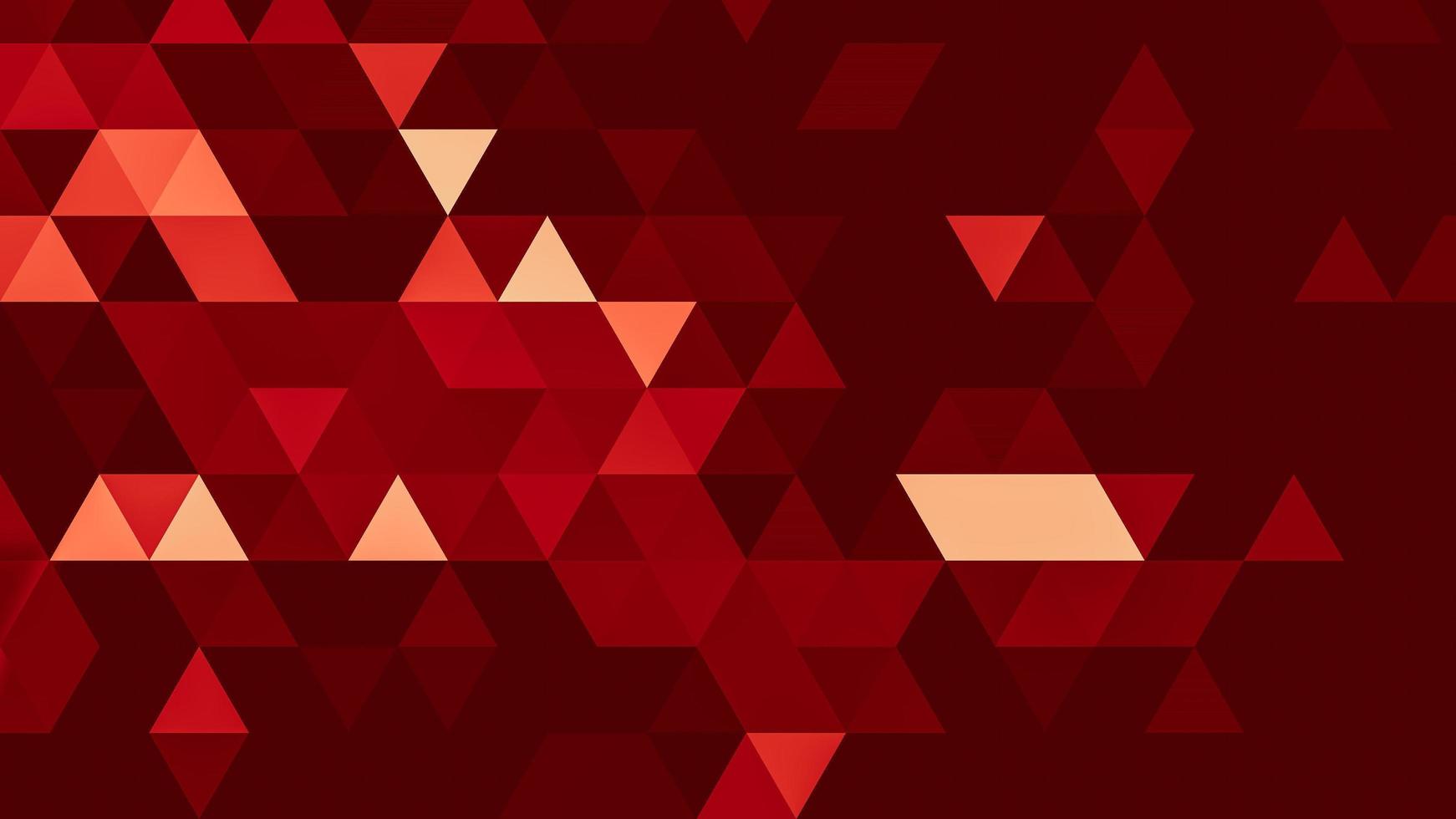 Red polygonal pattern Abstract geometric background Triangular mosaic, perfect for website, mobile, app, advertisement, social media photo