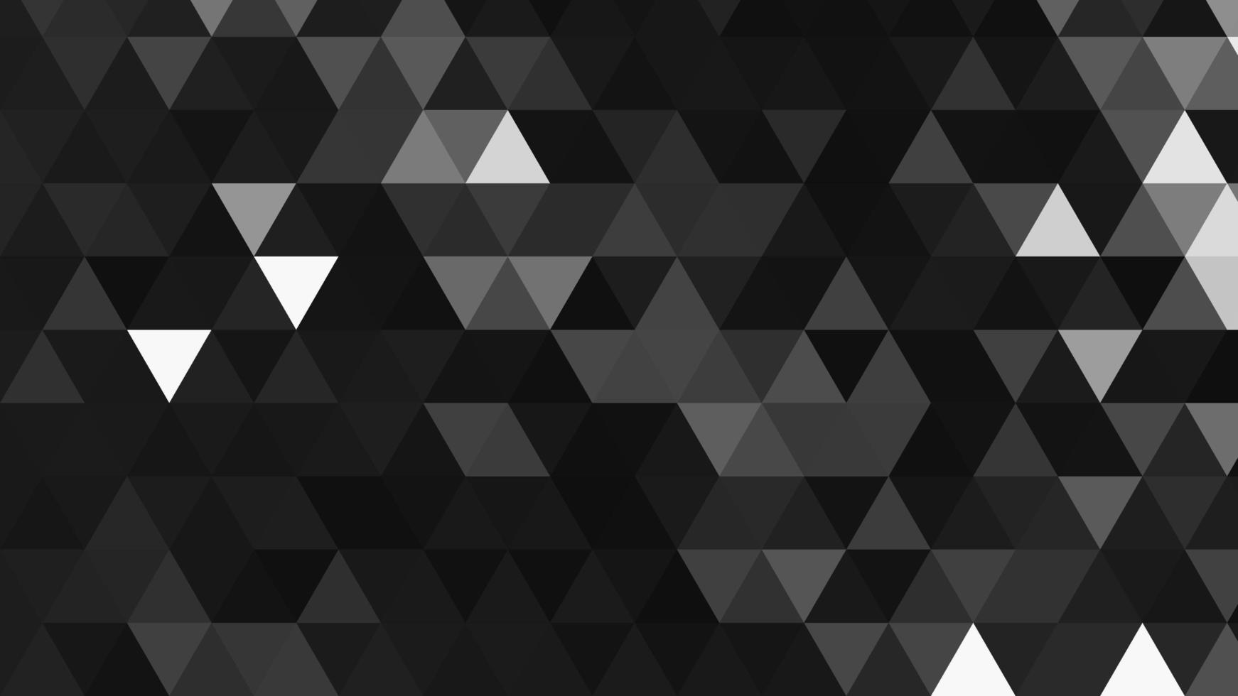 Black and white polygonal pattern Abstract geometric background Triangular mosaic, perfect for website, mobile, app, advertisement, social media photo