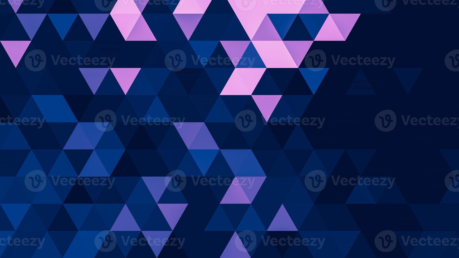 Blue pink polygonal pattern Abstract geometric background Triangular mosaic, perfect for website, mobile, app, advertisement, social media photo