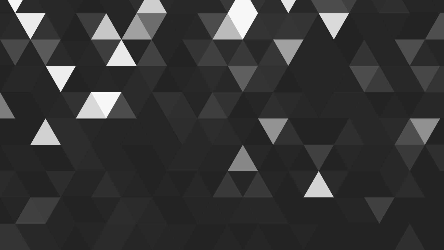 Black and white polygonal pattern Abstract geometric background Triangular mosaic, perfect for website, mobile, app, advertisement, social media photo