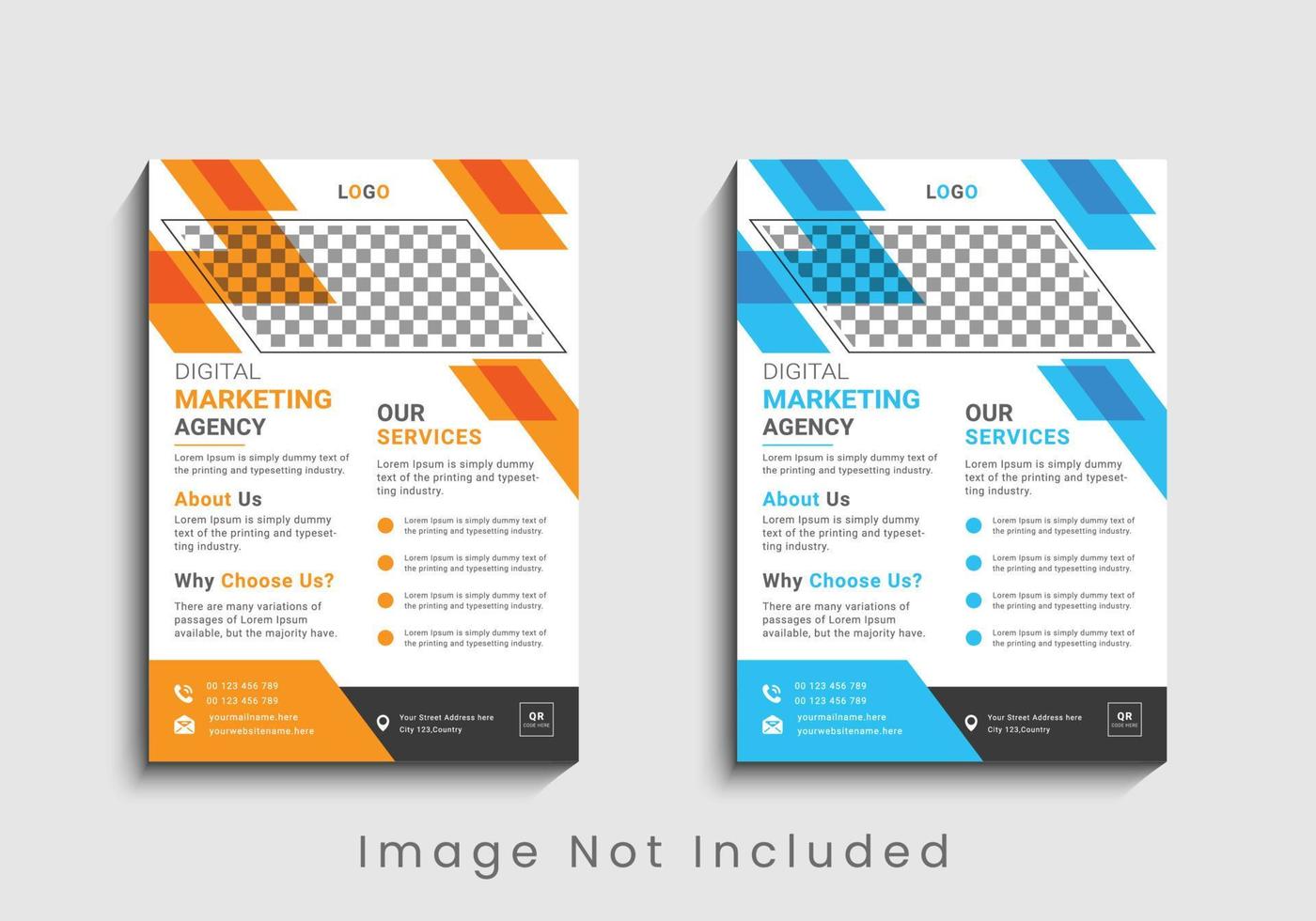 Modern and creative professional corporate business flyer template design in a4. vector