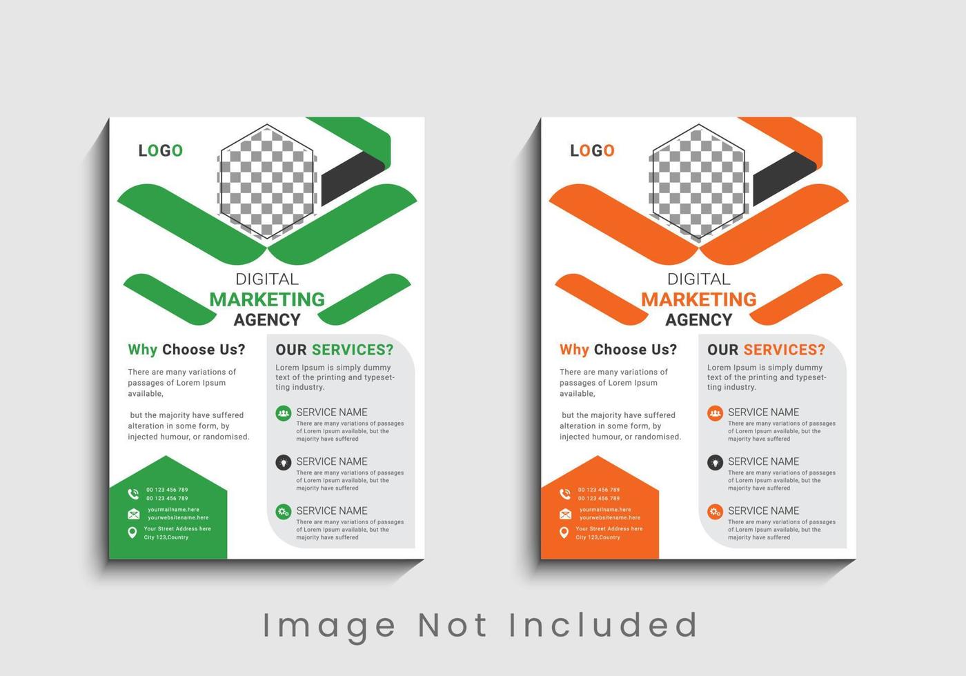 Modern and creative professional corporate business flyer template design in a4. vector