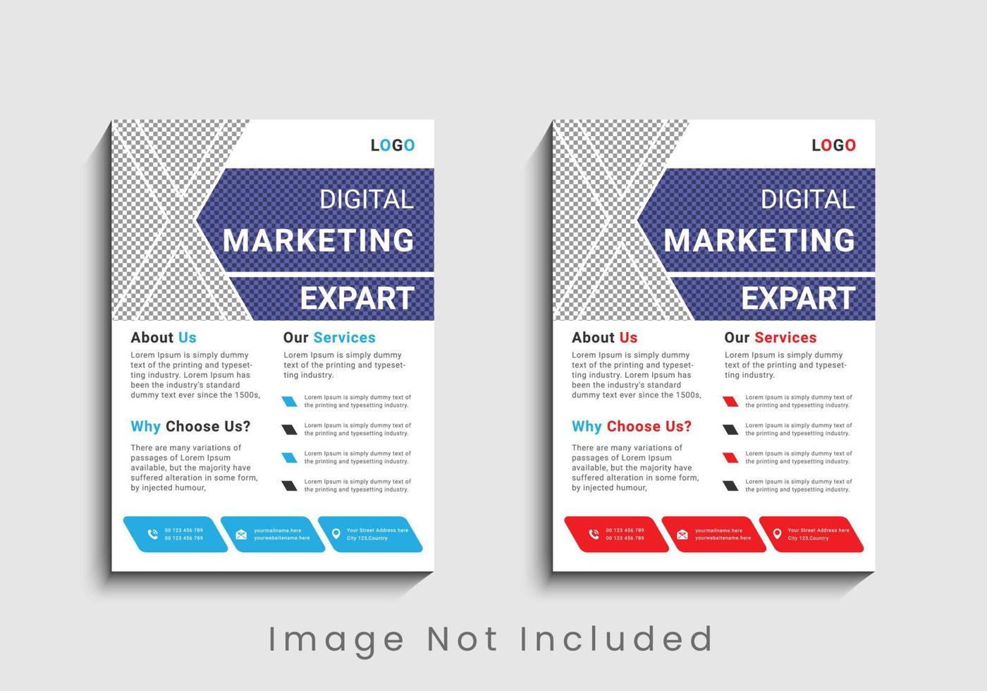 Modern and creative professional corporate business flyer template design in a4. vector