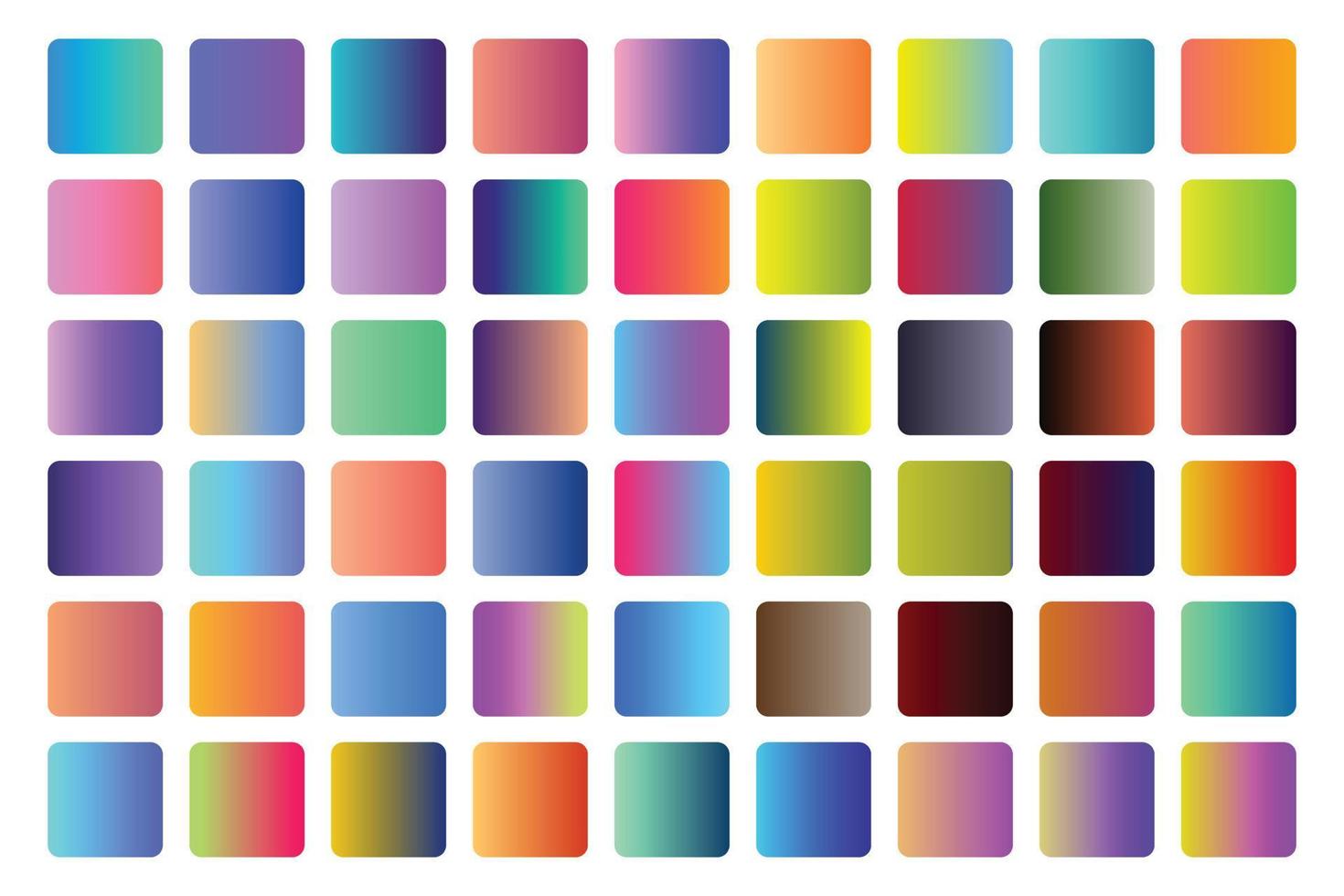 conjunto de degradado de vector de varios colores