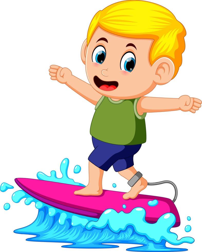 Surfer ridding the Waves vector