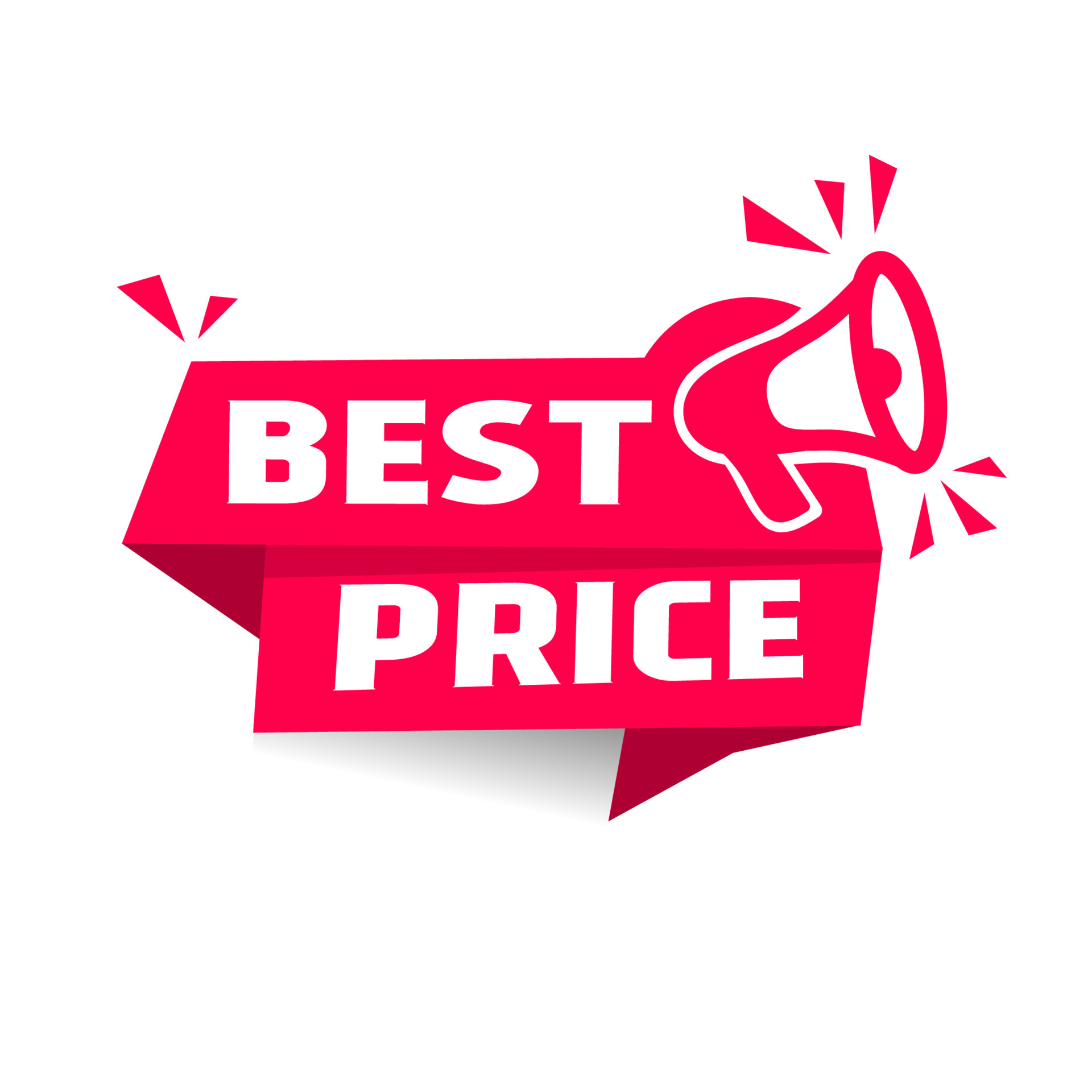 Best Price Label Icon Vector Illustration Banner Element Flat Style 