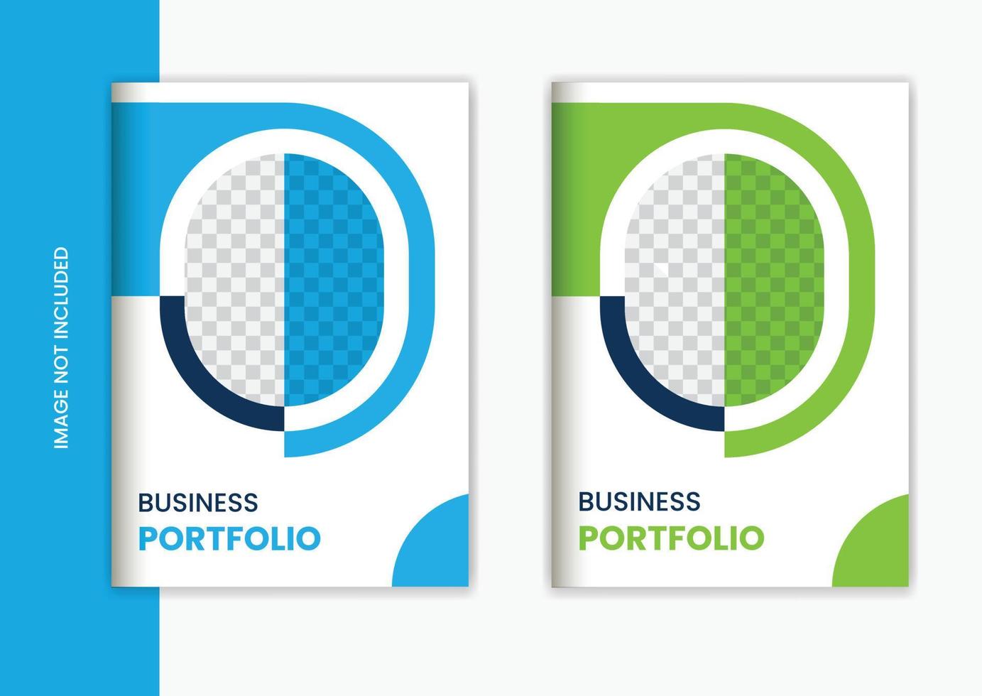 Corporate cover design template for business profile vector