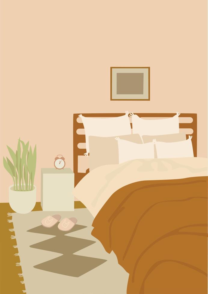 Cozy Home Decor Abstract Prints vector