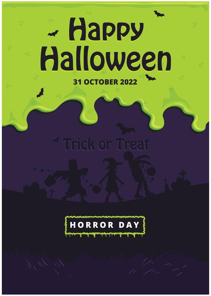 Halloween Poster Design vector