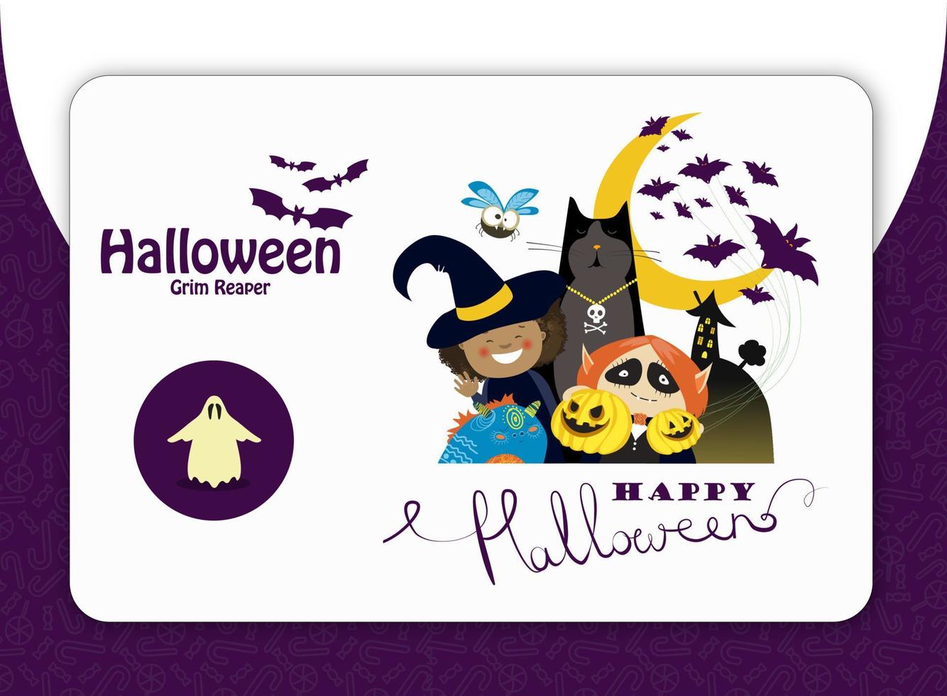 Halloween Monster Kids Illustration vector