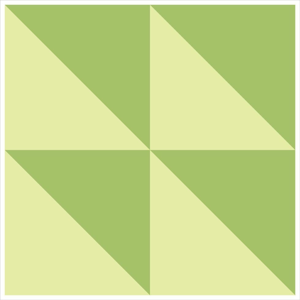Geometry design background. Regular triangular pattern in shaded green. Abstract wallpaper with geometric pattern vector