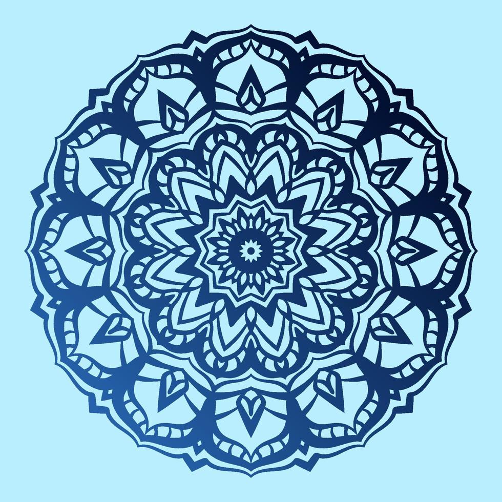 mandala art ethnic round decoration symmetrical vector design element