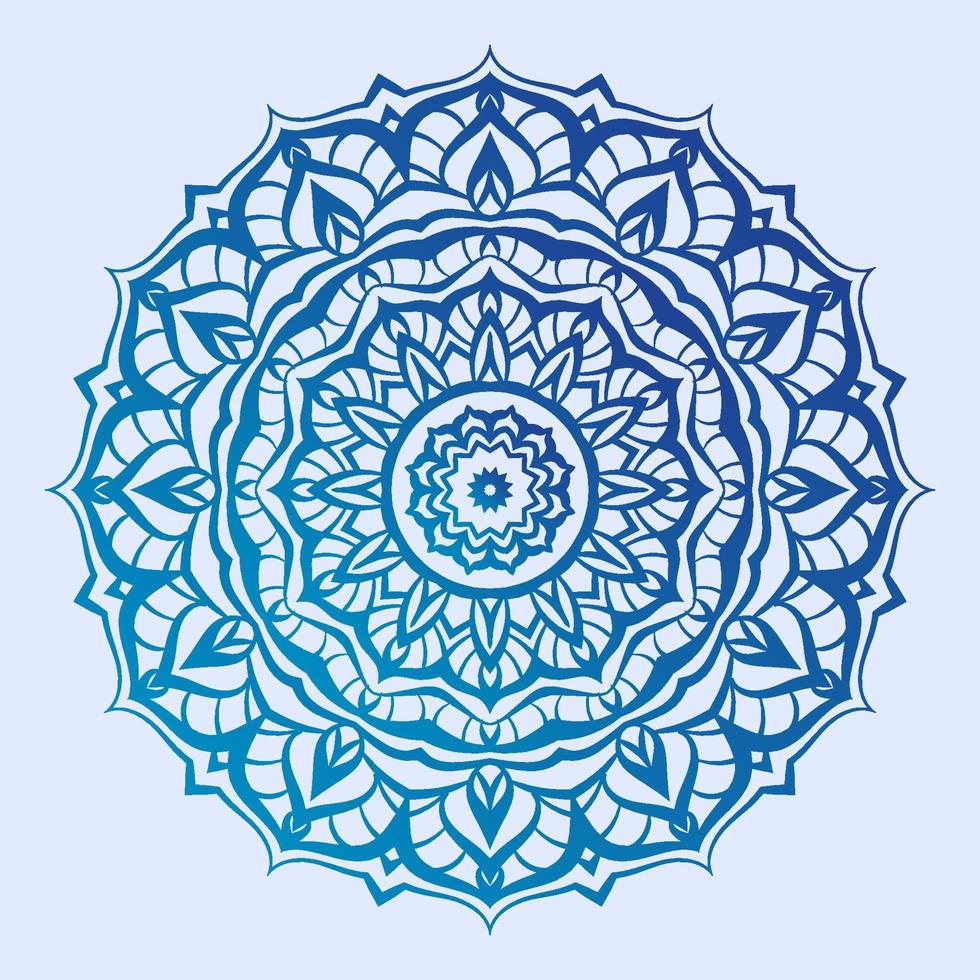 ethnic mandala art round decoration symmetrical vector design element