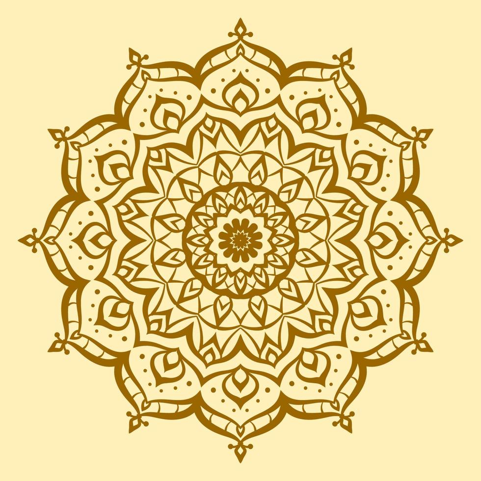 ethnic mandala art round decoration symmetrical vector design element