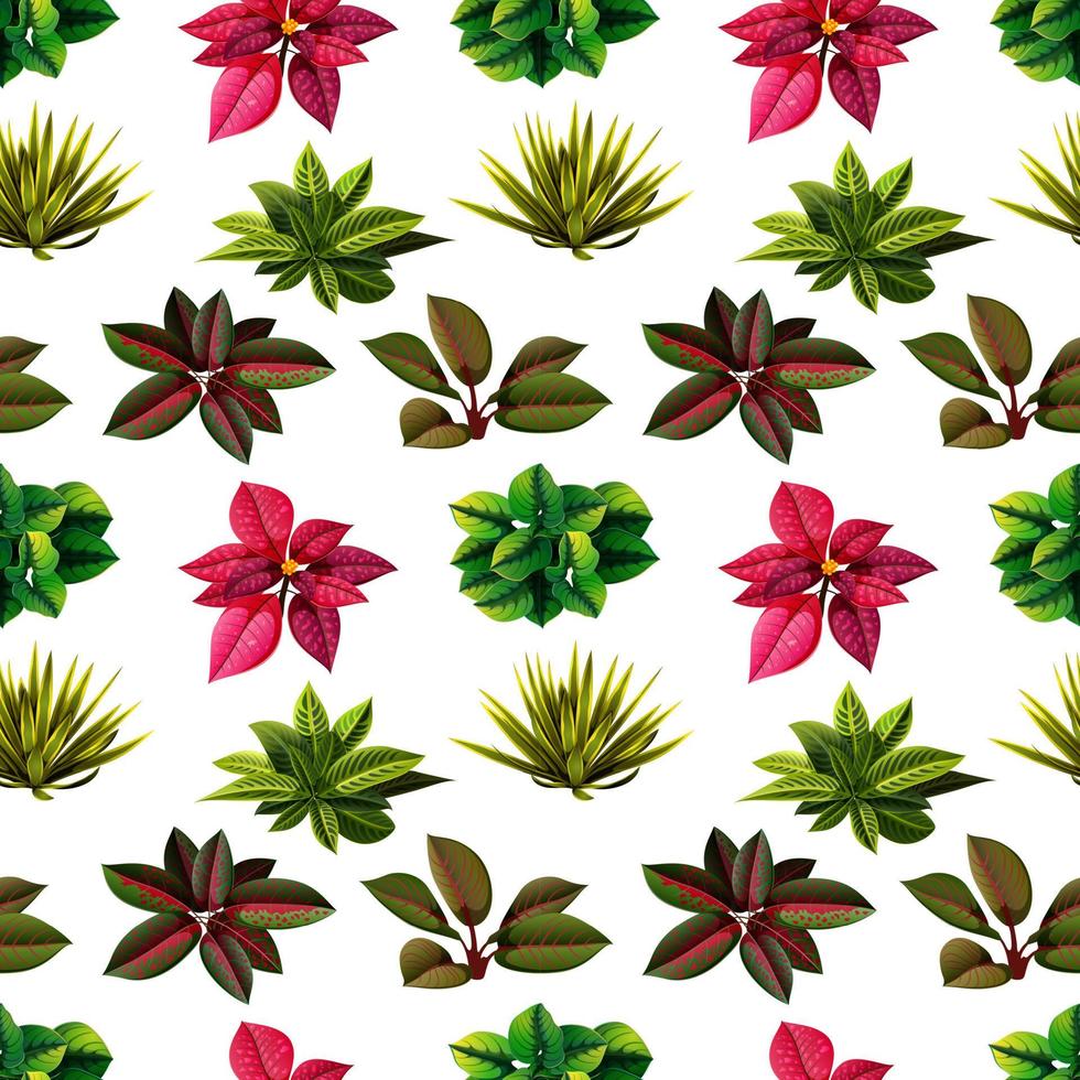 the beautiful seamless with a lot of variants leaves vector