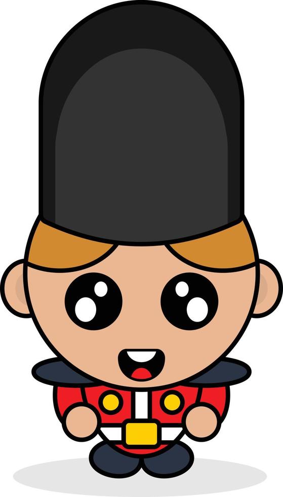 cute british country boy mascot character cartoon vector illustration