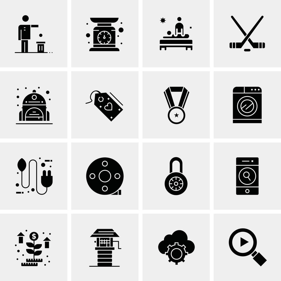 16 Universal Business Icons Vector Creative Icon Illustration to use in web and Mobile Related proje