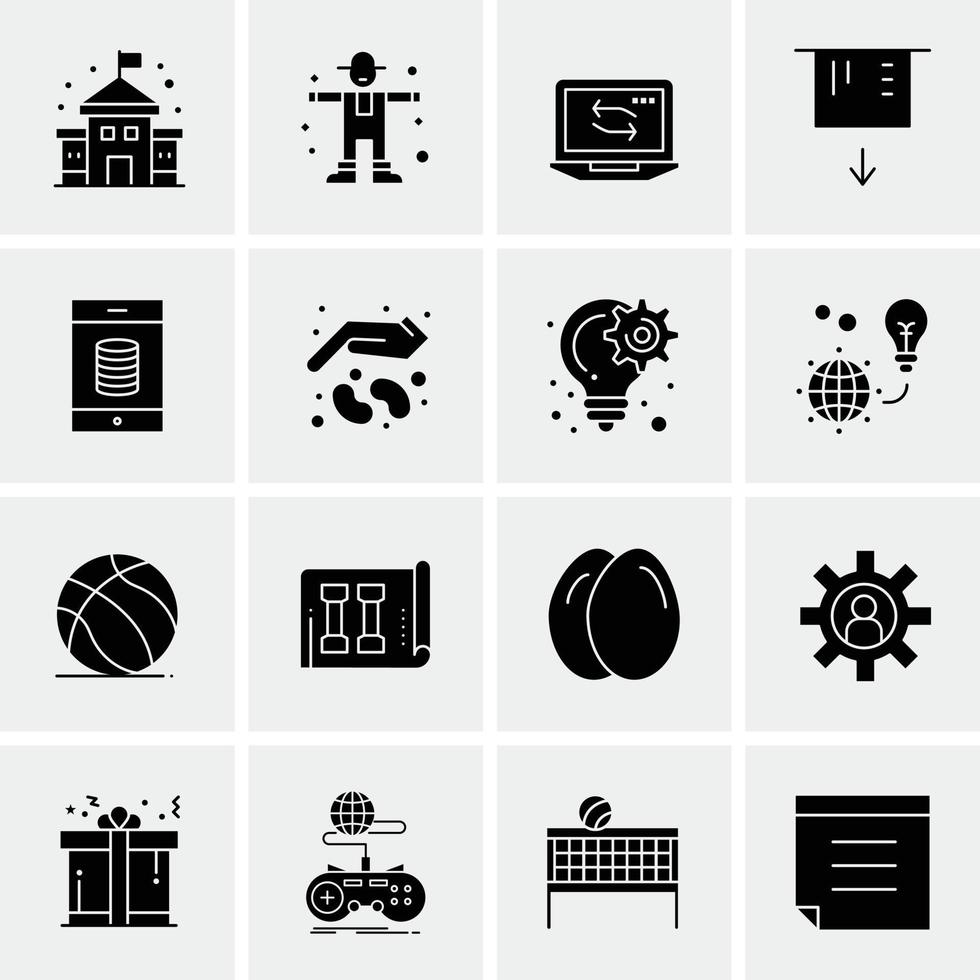 16 Universal Business Icons Vector Creative Icon Illustration to use in web and Mobile Related proje