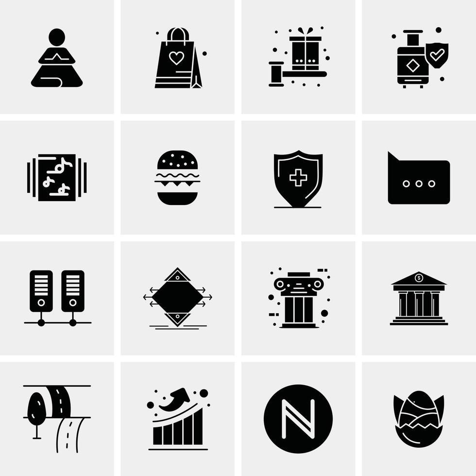 16 Universal Business Icons Vector Creative Icon Illustration to use in web and Mobile Related proje