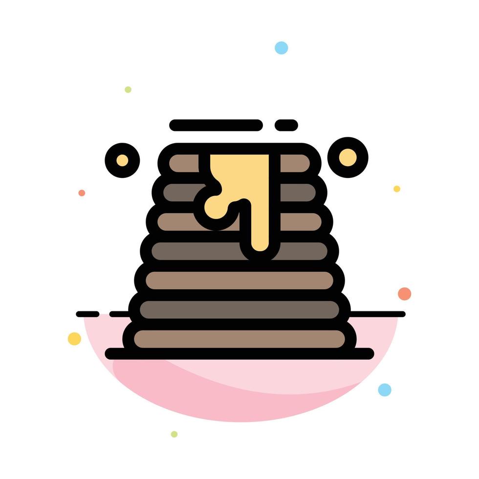Canada Cake Wedding Wedding Cake Abstract Flat Color Icon Template vector