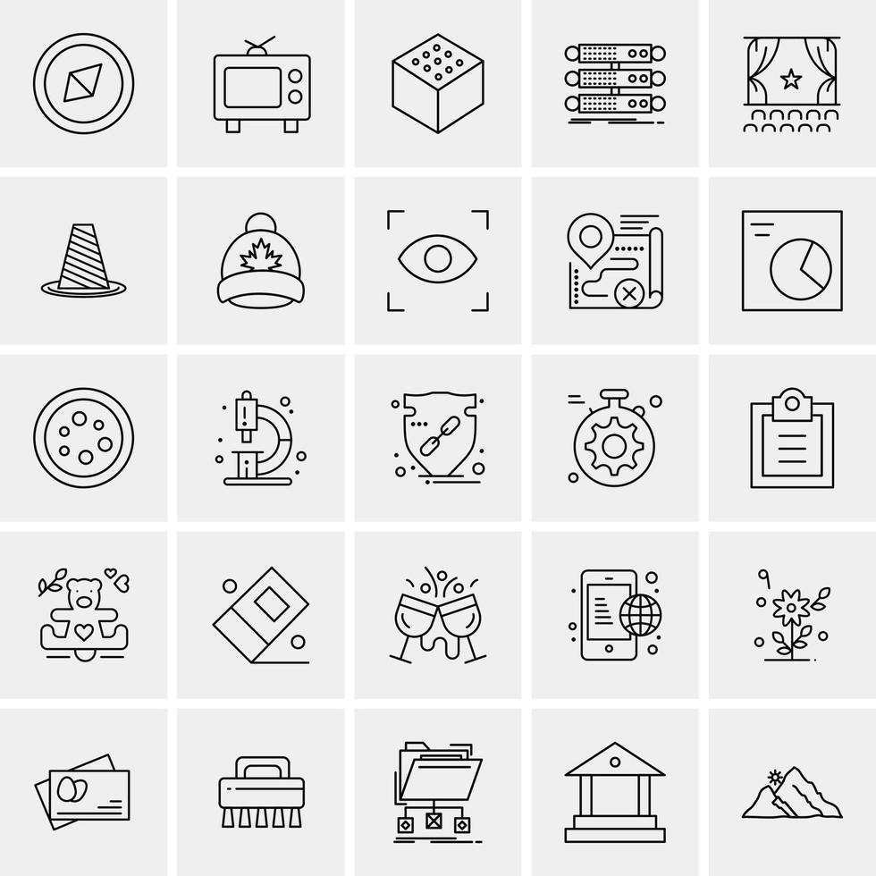 Beat Dj Juggling Scratching Sound Bold and thin black line icon set vector