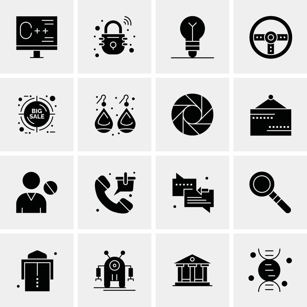 16 Business Universal Icons Vector Creative Icon Illustration to use in web and Mobile Related proj