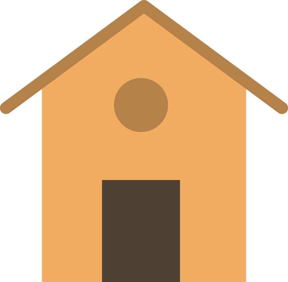 Home House Building  Flat Color Icon Vector icon banner Template