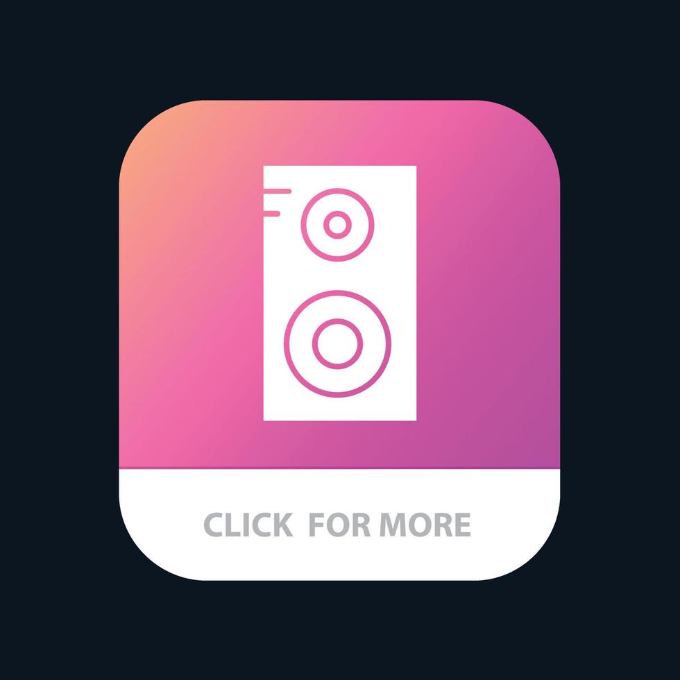 Study Music Class School Mobile App Button Android and IOS Glyph Version vector