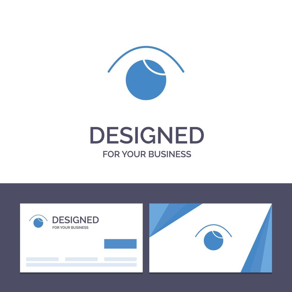 Creative Business Card and Logo template Eye View Watch Twitter Vector Illustration