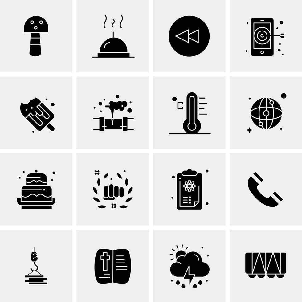 16 Universal Business Icons Vector Creative Icon Illustration to use in web and Mobile Related proje