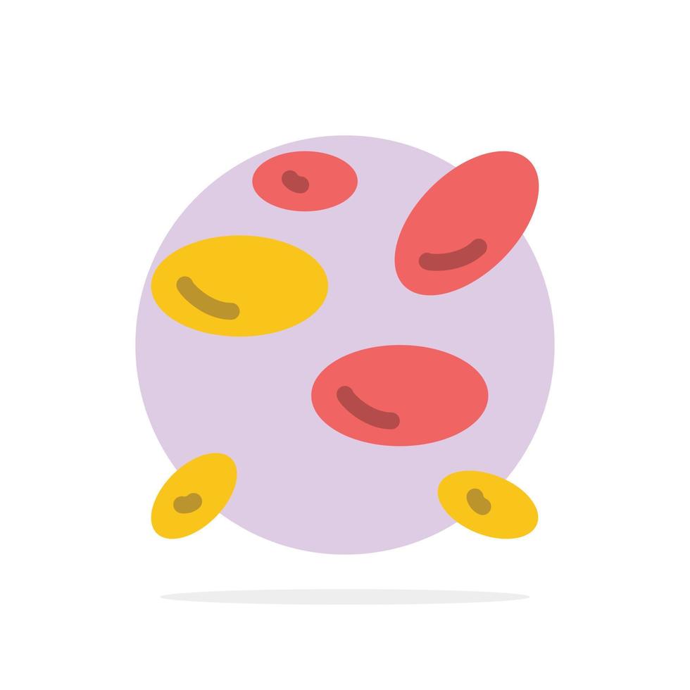 Hematology Wbcs White Blood Cells White Cells Abstract Circle Background Flat color Icon vector