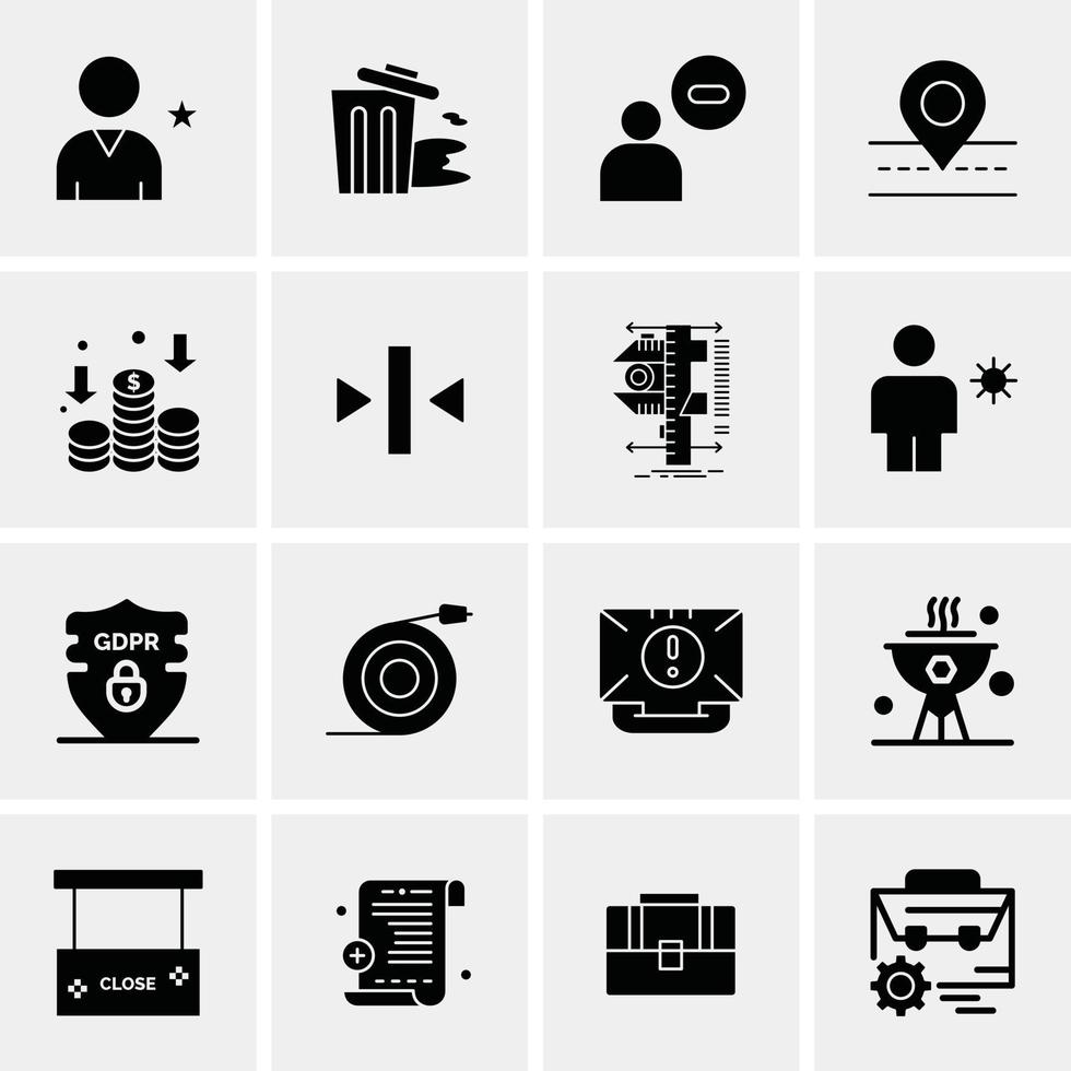 16 Business Universal Icons Vector Creative Icon Illustration to use in web and Mobile Related proje