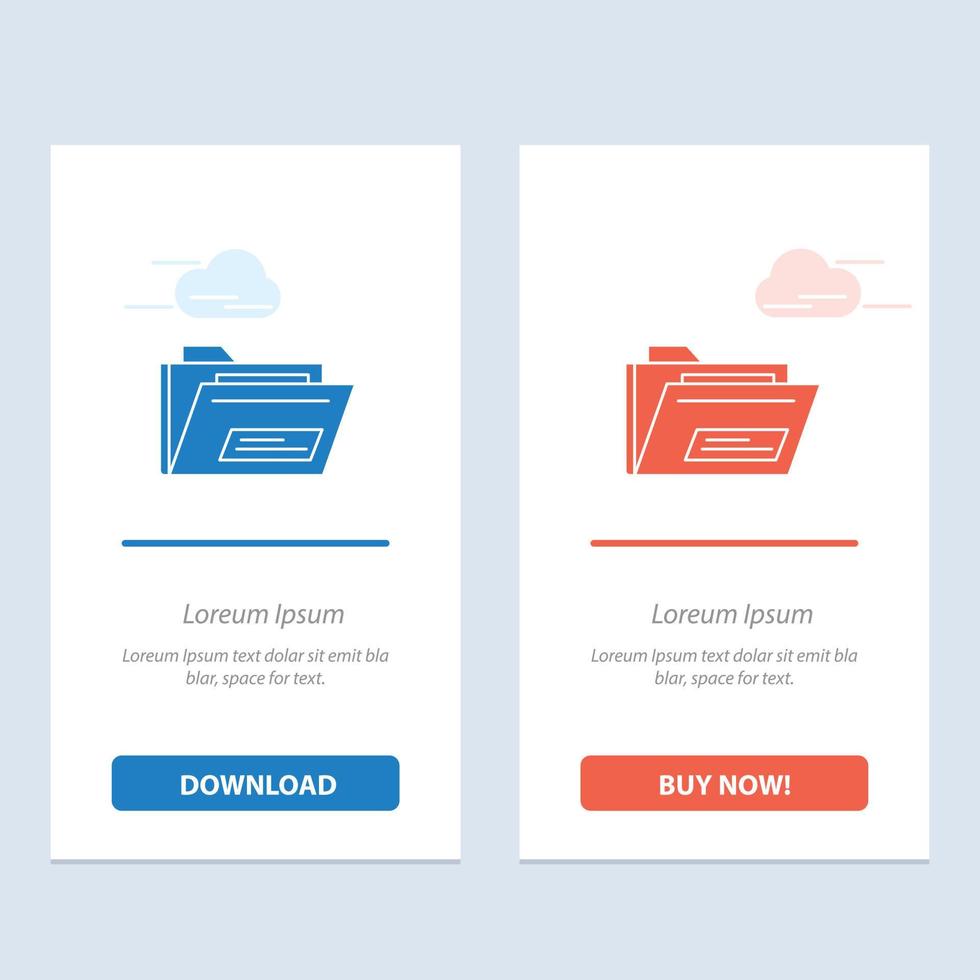 Folder File Zip Rar Blue And Red Download And Buy Now Web Widget.