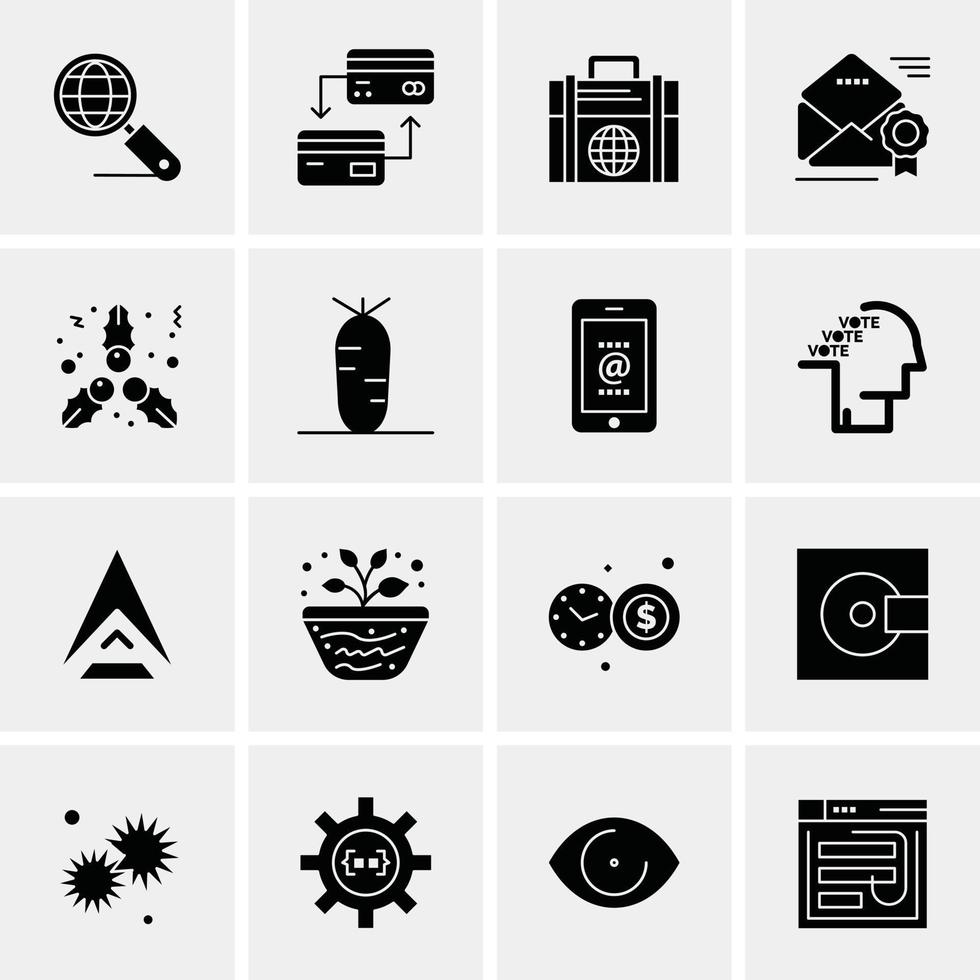 16 Universal Business Icons Vector Creative Icon Illustration to use in web and Mobile Related proje