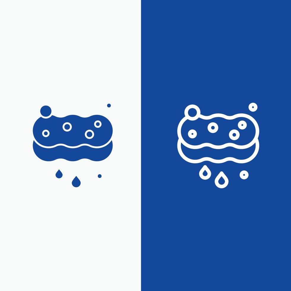 Blowing Weather Wind Winter Blue Dotted Line Line Icon vector